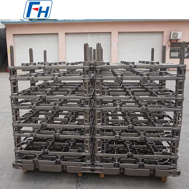 Ipsen Heat Treatment Furnaces käyttää HK Heat Treatment Fixtures lämpökäsittelyyn autojen moottorin akseleita | FH®